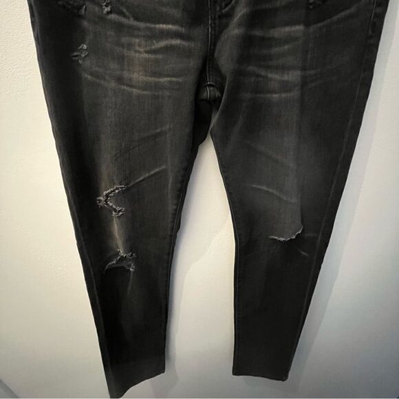 AG Jeans The Tellis Modern Slim Vapor Wash Distressed Black, size 30, NWT - Picture 2 of 8